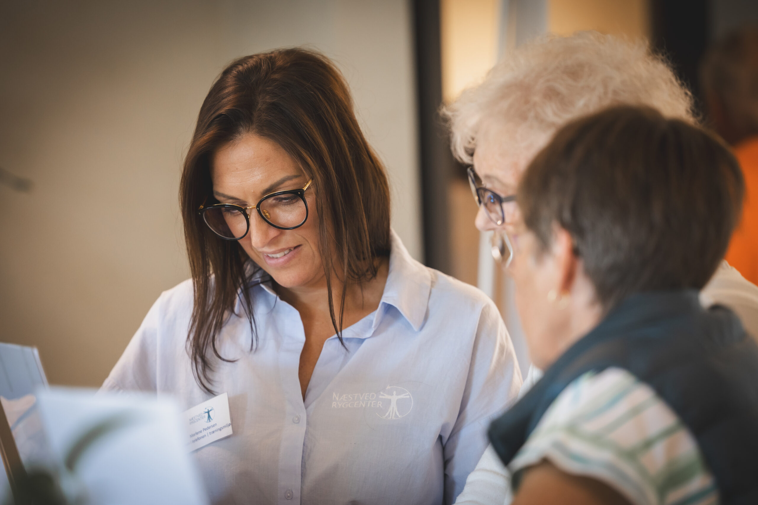 receptionist Marlene Pedersen